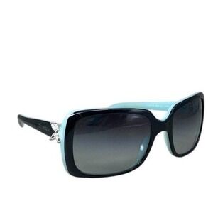 Tiffany & Co. TF4047B sunglasses Blue Crystal Rectangular black acetate frames